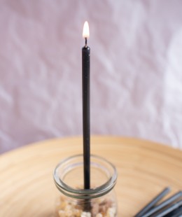 Свеча восковая черная, № 100