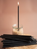 Свеча восковая черная, № 80