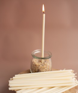 Свеча восковая белая, № 80