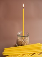 Свеча восковая желтая, № 80